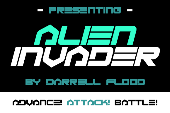 Alien Invader: A Sleek Sci-Fi Display Typeface