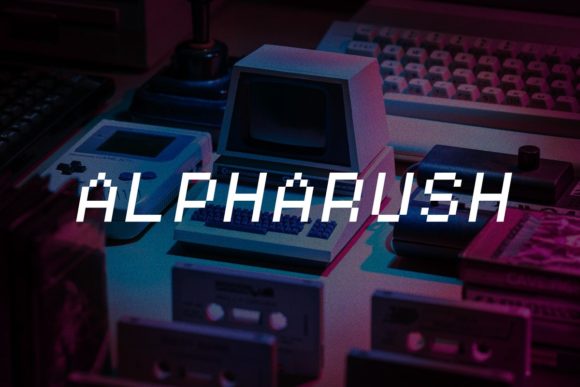 Alpharush: The Retro Pixel Font for 8-Bit Design