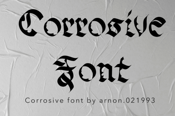 Corrosive: A Quirky Display Font for Bold Creativity