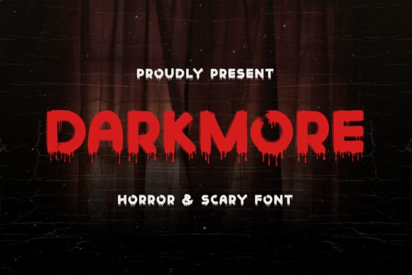 Darkmore: The Eerie Display Typeface for Horror Projects