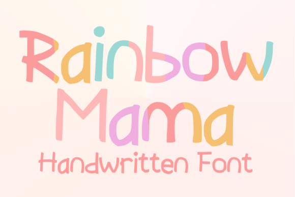 Discover Rainbow Mama: A Playful Display Font
