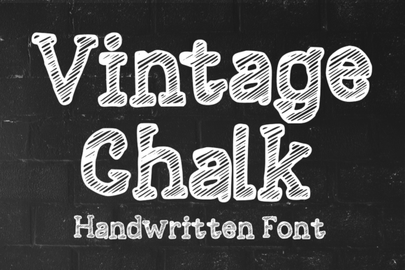 Discover Vintage Chalk: A Retro Handwritten Font for Creative Projects