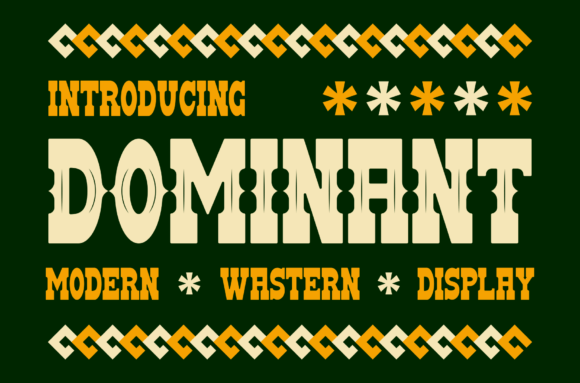 Dominant: A Whimsical Display Font for Magical Designs