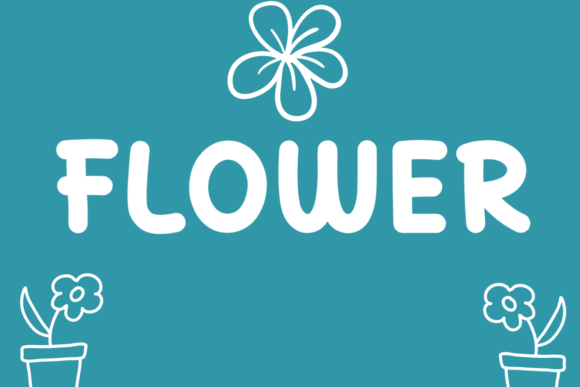 Flower: A Groovy Display Font for Standout Creations