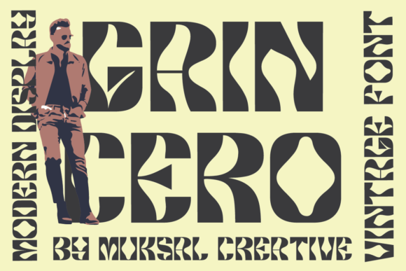 Gaincero: A Modern Display Font with Groovy Appeal