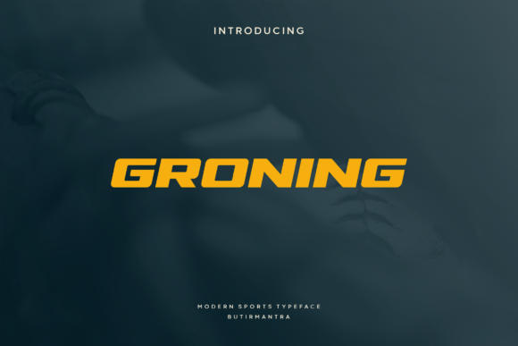Groning: A Cool Sports-Themed Sans Display Font