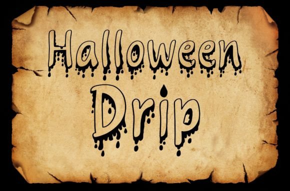 Halloween Drip: The Spooky Display Font for Bold Designs