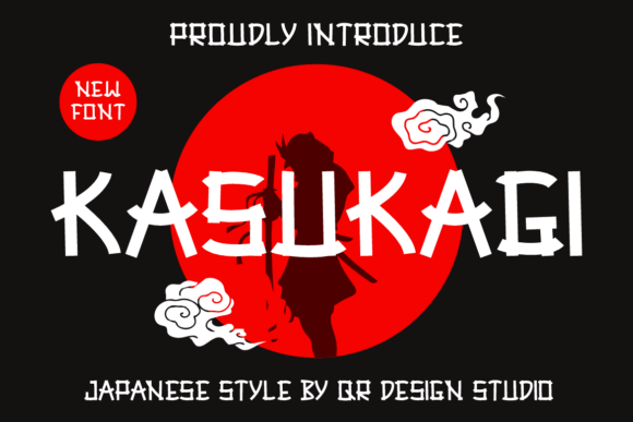 Kasukagi: Bold Authentic Japanese Display Font