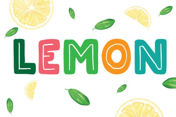 Lemon Font: A Sweet Handwritten Display Typeface for Creative Projects