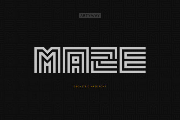 Maze: A Geometric Display Font for Creative Projects