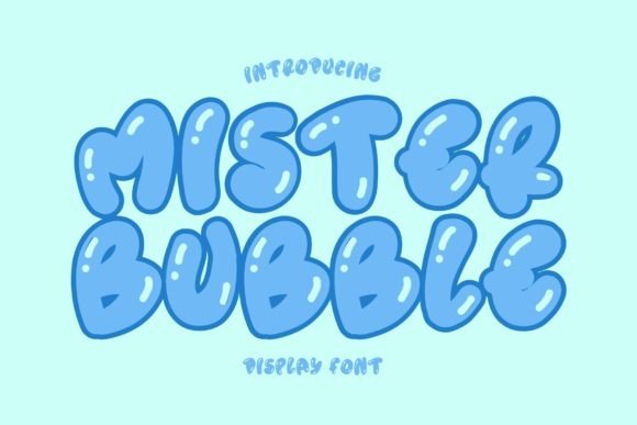 Mister Bubble: A Playful Retro Display Font
