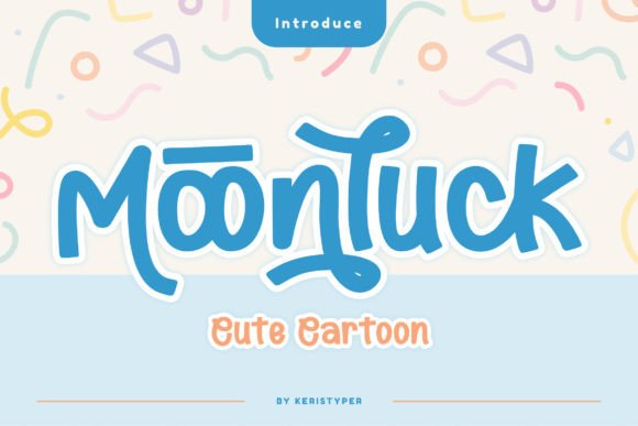 Moonluck: A Playful Display Font for Creative Projects