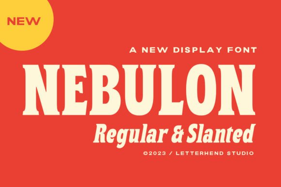Nebulon: A Modern Display Font with Classic Elegance