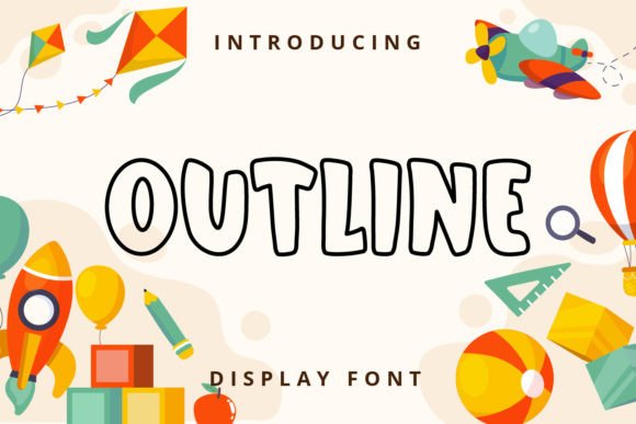 Outline: A Cute & Playful Display Font for Creative Projects