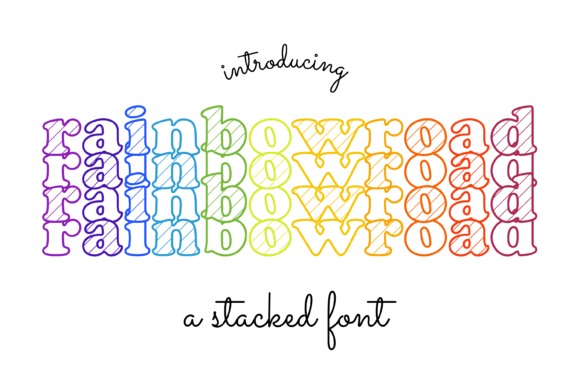 Rainbow Road: A Cool Display Font for Modern Designs
