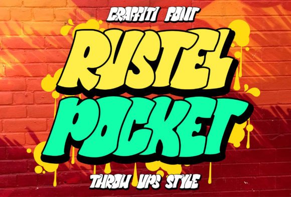 Rustel Pocket: Bold Urban Graffiti Display Font