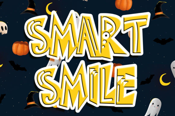 Smart Smile: A Fun, Bold, Cartoon-Like Display Font