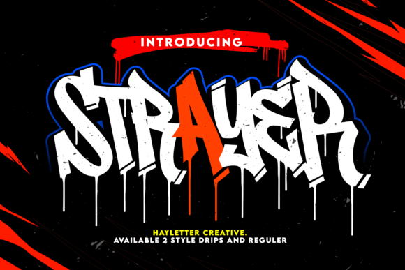 Strayer: A Bold Graffiti-Style Font for Confident Designs