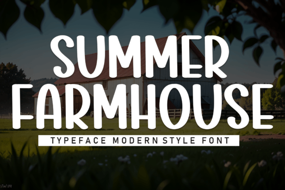 Summer Farmhouse: A Clean Display Font for Modern Design