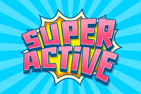 Super Active: Bold Display Font for Creative Projects