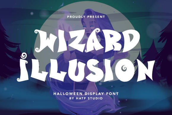 Wizard Illusion: A Gothic Halloween Display Font