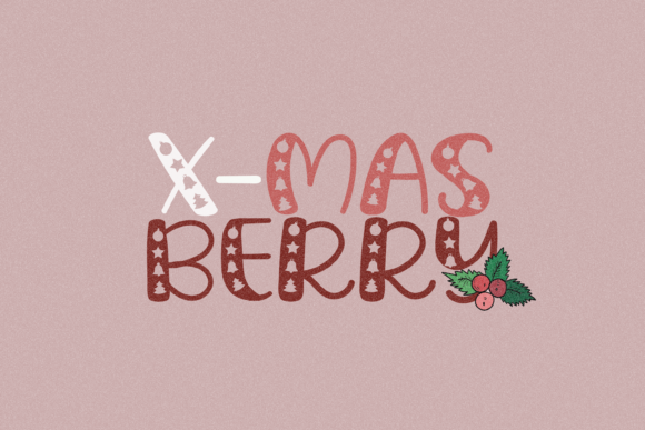 X-Mas Berry: A Festive Display Font for Holiday Designs